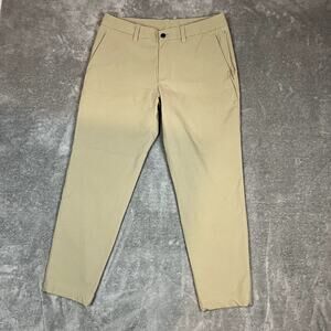 Lululemon ABC Tan Commission Pants Men's 32 Slim Fit Tofino Sand Preppy Golf